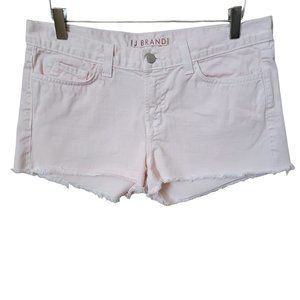 J Brand Romantic Cut Off Light Pink Denim Jean Shorts